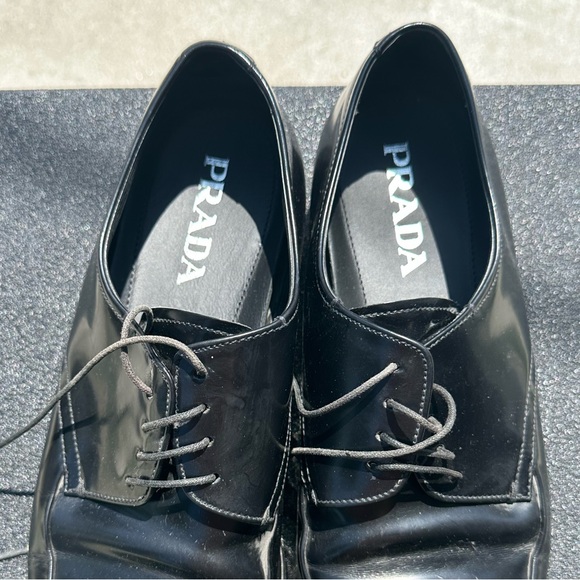 PRADA DRESS SHOES - SQUARE TOE BLACK - Size 11 - Picture 2 of 8